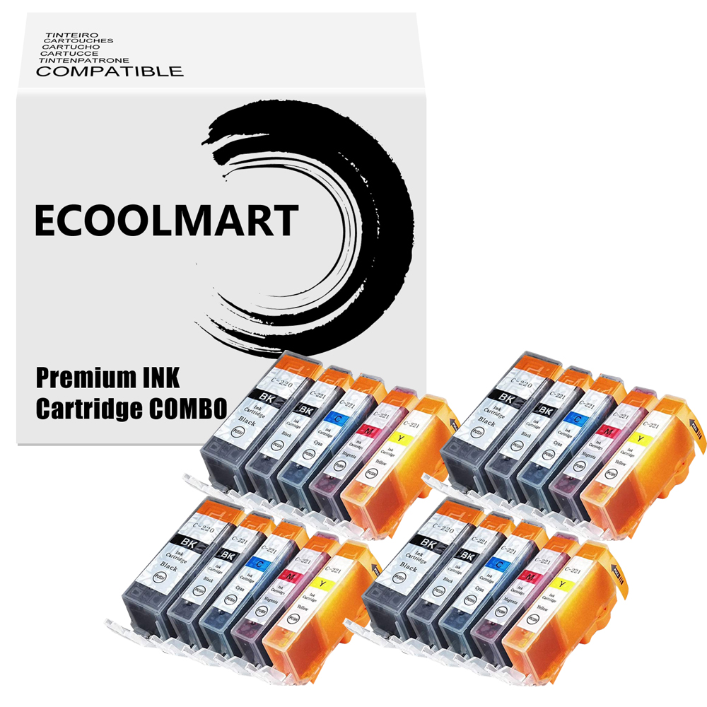 LOT PGI-220 CLI-221 Ink Cartridge for Pixma MP640 MX860 MX870 MP560 MP630 - Picture 10 of 12