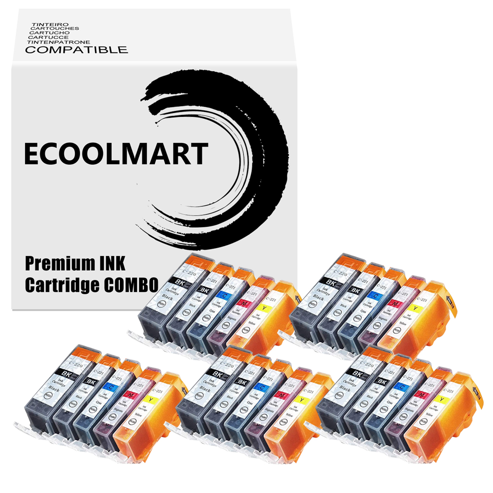 LOT PGI-220 CLI-221 Ink Cartridge for Pixma MP640 MX860 MX870 MP560 MP630 - Picture 11 of 12