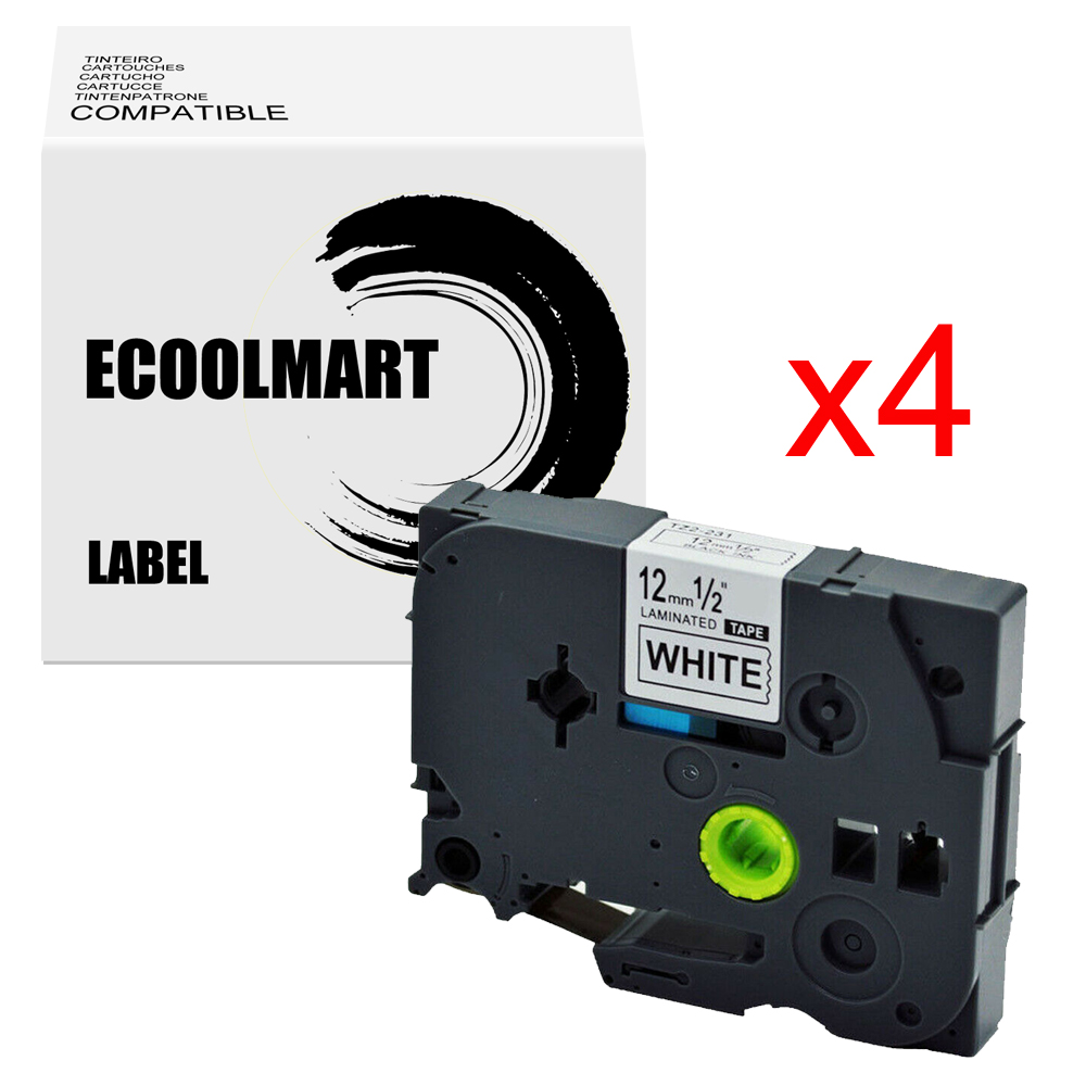 Label TZ-231 Compatible with Brother TZe-231 P-Touch Black on White 12mm - Bild 3 von 12