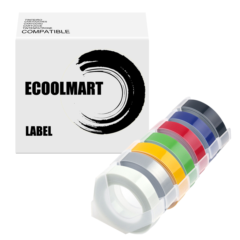 LOT Rolls Colorful Label Tape for Dymo 3D Embossing Label Tape Maker 3/8" x 3m 